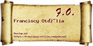 Franciscy Otília névjegykártya